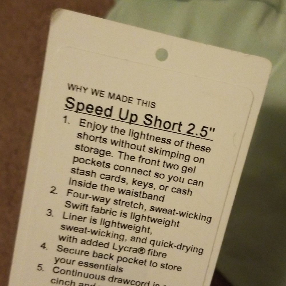 New Lululemon Shorts - Picture 4 of 4